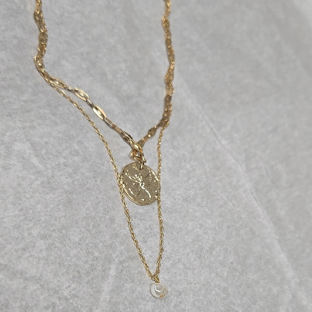 SUMMER & ROSE Audrey Layered Necklace 18"
